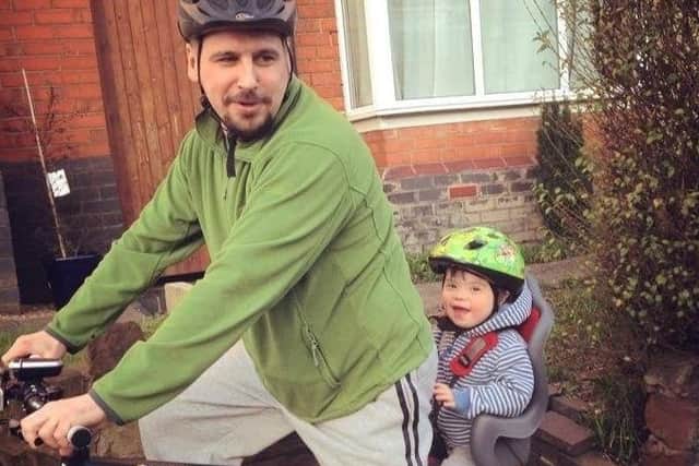 Piotr Szymankiewicz with son Ivo