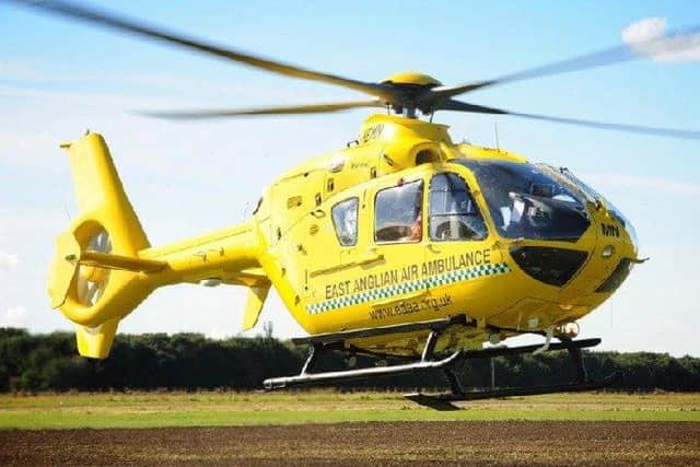 An East Anglian Air Ambulance team was sent to the scene