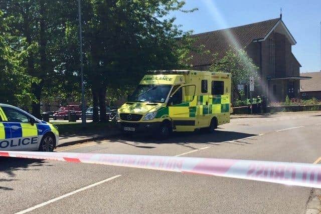 Emergency services at the scene