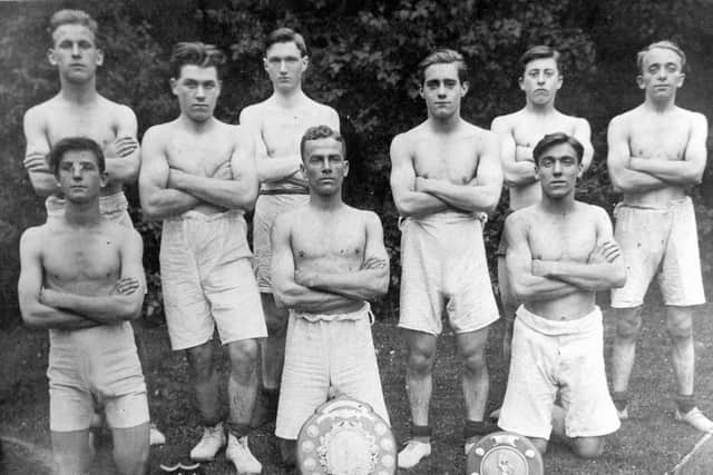 St Mark's gymnastics team in 1920