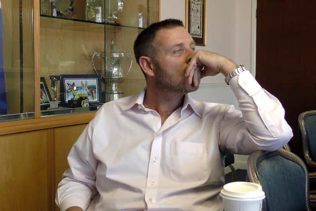 Posh chairman Darragh MacAnthony.