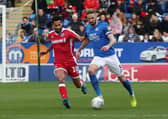 Posh skipper Mark Beevers in action.
