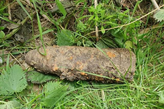 The bomb which was exploded. Photo: Cambridgeshire police
