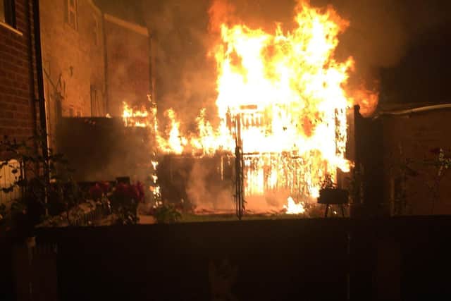 The fire started last night. Pic: Alex Thirtle