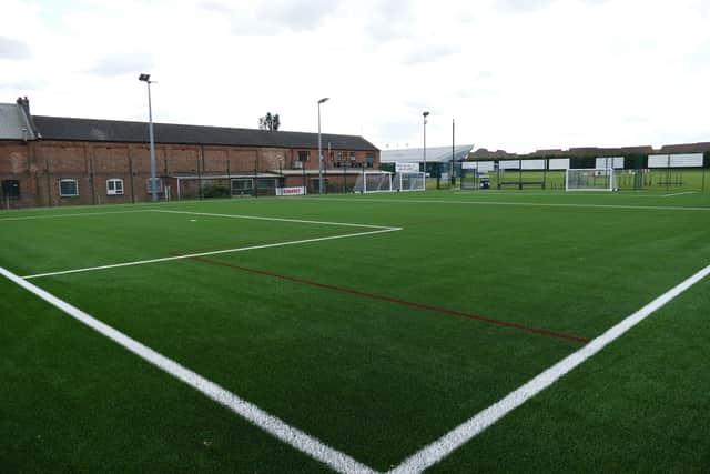 The 3G pitch at Nene Valley Community Centre was targeted over the Bank Holiday