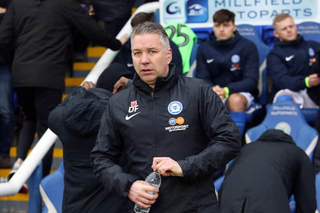 Posh manager Darren Ferguson.