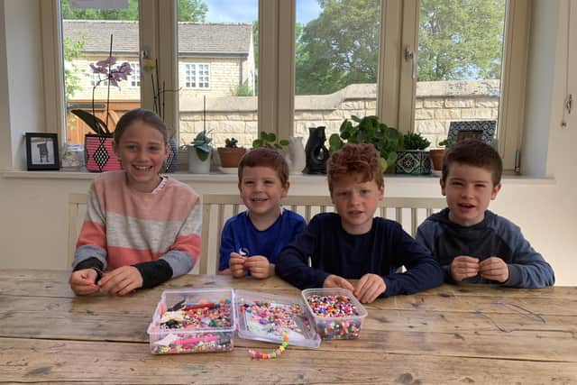 Esme and Sebastian Thorp and Stanley and Angus Muirhead