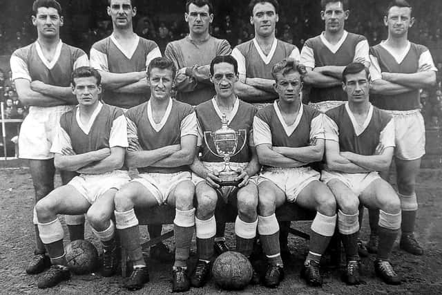 The Posh team that won the Fourth Division title in the 1960-61 season.