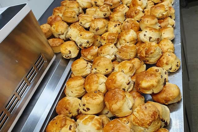 Chris Newman's scone donation
