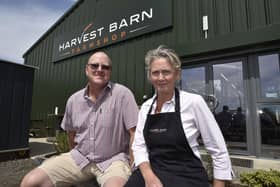 Stephen and Lynn Briggs at their Harvest Barn Farm Shop near Farcet. EMN-200206-153212009