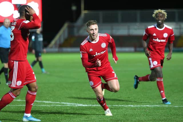 Accrington Stanley's Jordan Clark.