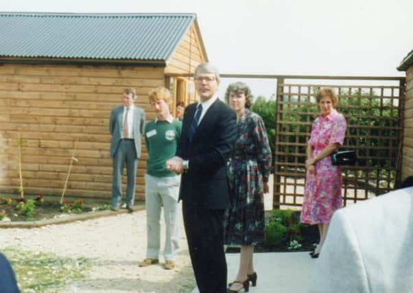 The official opening in 1990 with John Major MP.