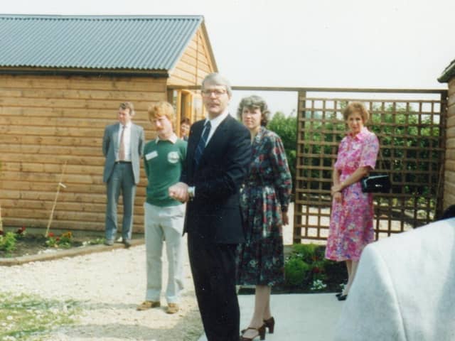 The official opening in 1990 with John Major MP.