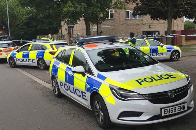 Police at the scene