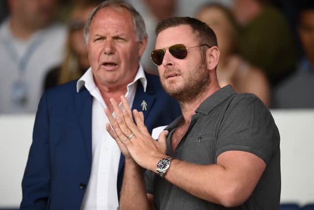 Posh director of football Barry Fry (left) with chairman Darragh MacAnthony.
