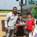 Children with JB Gill at last year's event