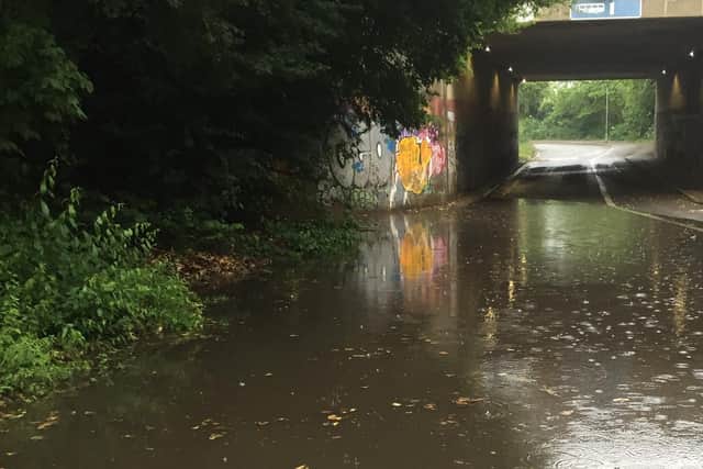 The flooded underpass