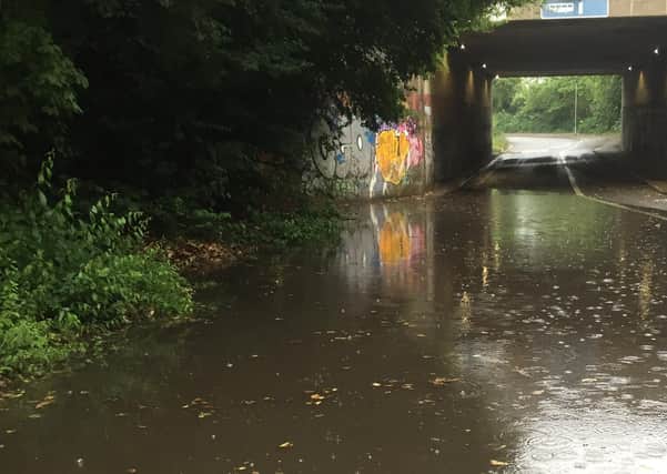 The flooded underpass
