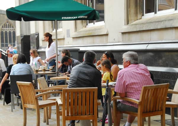 More cafes and bars are urged to get out on to the pavements in Peterborough city centre. ENGEMN00120130620160906