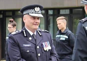 Chief Constable Nick Dean welcomes new recruits.