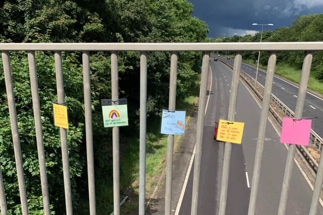 Some of the messages posted by Katie and Chloe.