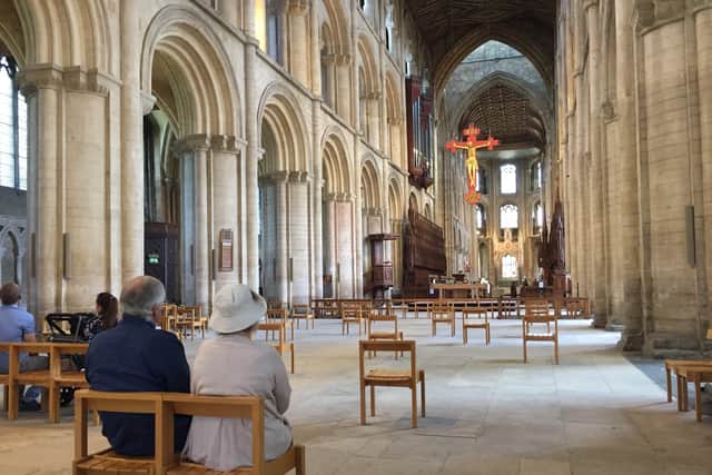 Peterborough Cathedral has opened again