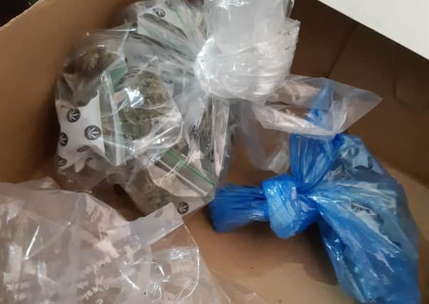 Drugs were found in a barbecue and a shoe box