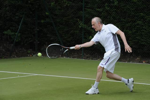 Tennis action from Longthorpe