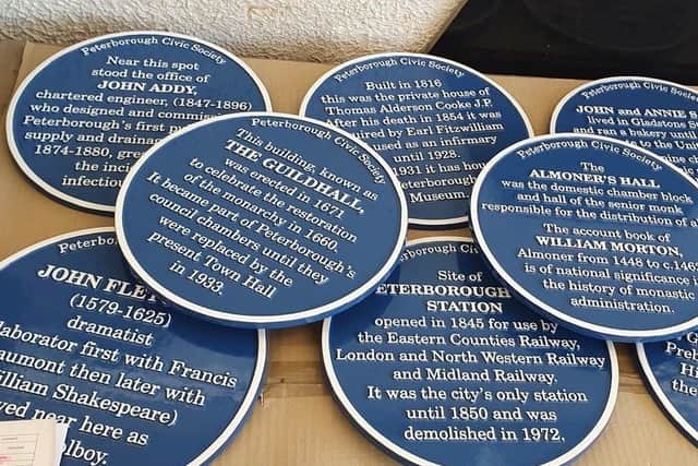 15 new blue plaques are going up around Peterborough.