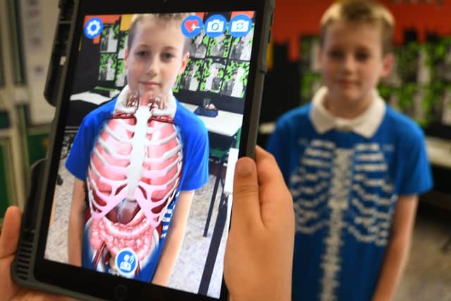 The app used as part of learning about the circulatory system in year 6.