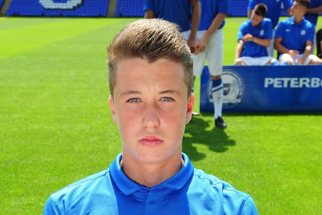 Jack Hendry of Posh Youths in 2012.