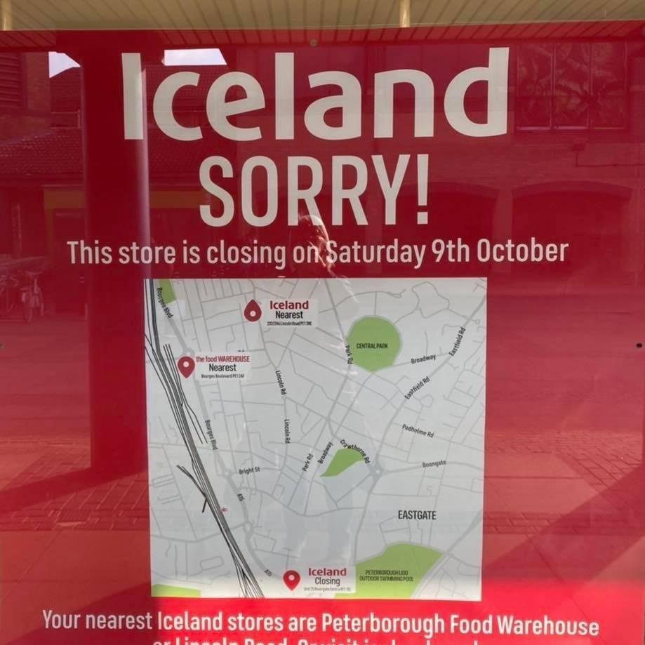 Peterborough city centre supermarket closes