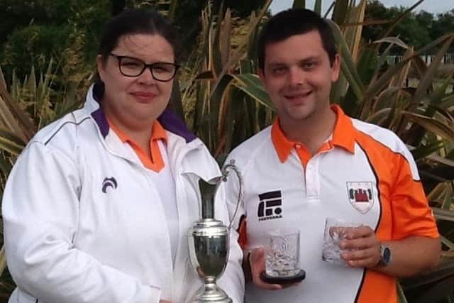 Stephen Harris with sister Louise.