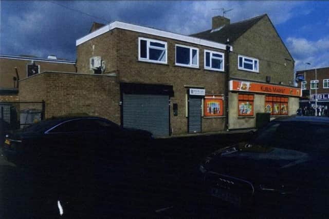The proposed location of the takeaway.