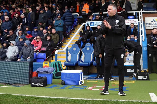 Posh manager Darren Ferguson.