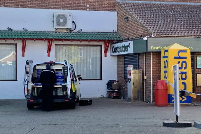 Police at the scene