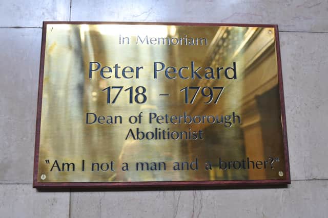 Peter Peckard and Peter Boizot plaques at the Town Hall EMN-211015-134652009