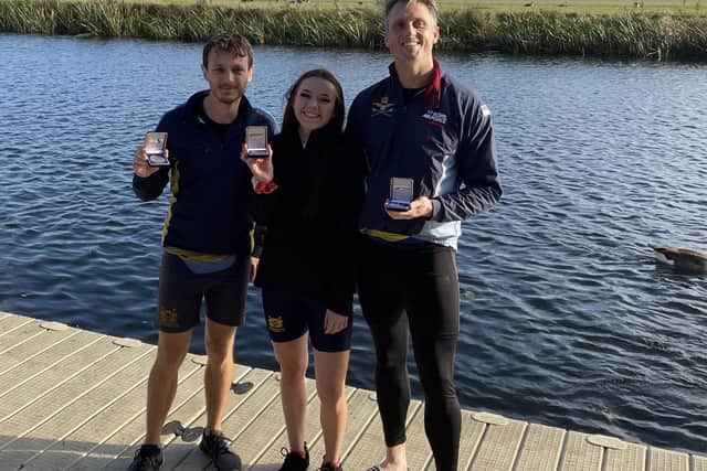 Peterborough City winners Chris Elder, Sarah Watson and Damen Sanderson.