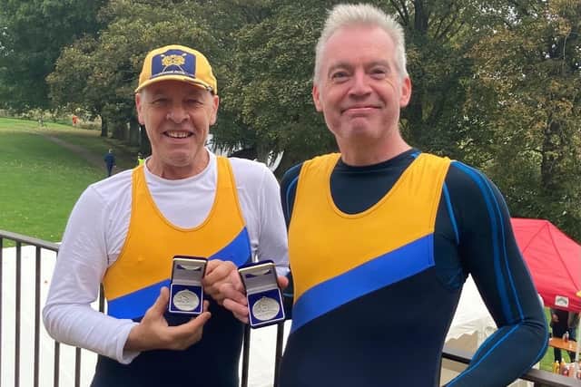Masters winners Pete Orme and Barry McCann.