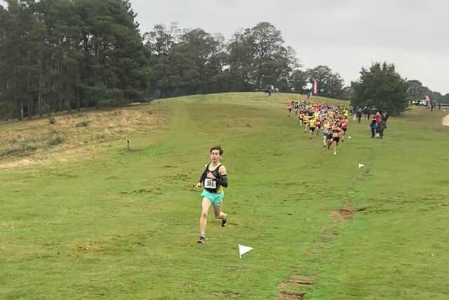 Dylan Tomaselli is well clear of the field at Ampthill.