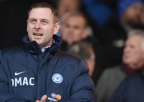 Posh chairman Darragh MacAnthony. Photo: Getty Images.