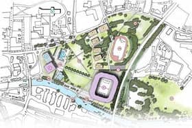 A proposed view of the embankment from Peterborough United's feasibility study.