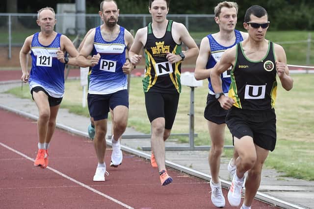 A Southere League athletics meeting takes place at the Embankment track.