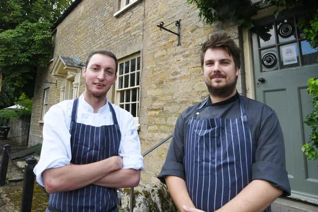 Chef of the Year competitors  Zak Perrin and Shawn Monk from The Falcon at Fotheringhay EMN-210824-141627009