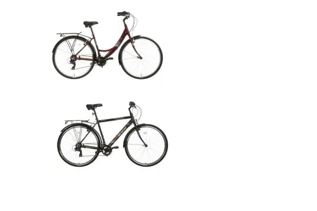 Pictures of the two bikes stolen in the raid
