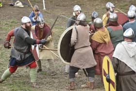 The Vikings Invade battle at Flag Fen.