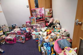 Some of the toys donated last year
