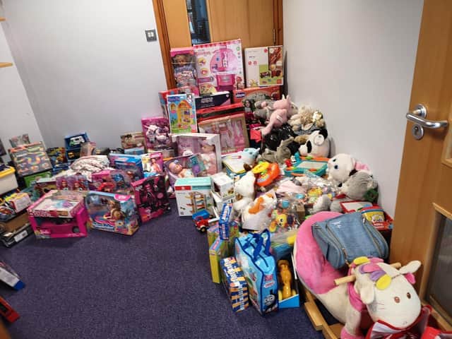 Some of the toys donated last year