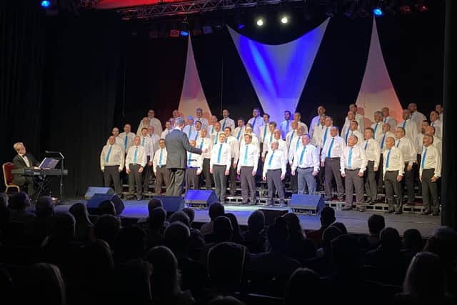 The Men United in Song concert at The Cresset