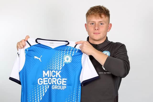 New Posh signing Joe Taylor. Photo: Joe Dent/theposh.com
